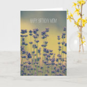 Carte Fleurs de lavande (Fleur jaune)