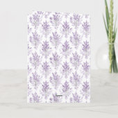 Carte Fleurs de Lavande Anniversaire (Dos)