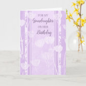 Carte Fleurs de lavande Grandgirl Anniversaire (Fleur jaune)