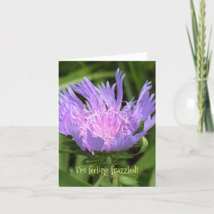 CARTE FLEURS DE LAVENDER AVEC PETAUX DE FRINGIE/JE SENS