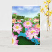 Carte Fleurs de Lotus Sacrées (Fleur jaune)