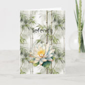 Carte Fleurs de Lotus Sérénité  (Devant)