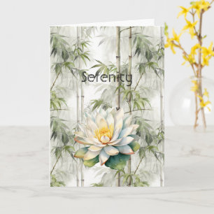 Carte Fleurs de Lotus Sérénité 