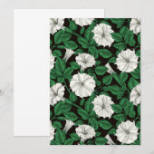 Carte Fleurs de lune 2 (Devant / Derrière)