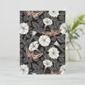 Carte Fleurs de lune et sphinx Moths 2 (Debout devant)