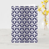 Carte Fleurs-de-lys Silver and Blue (Fleur jaune)