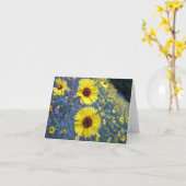 Carte Fleurs de Madia communes dans le parc national de  (Fleur jaune)