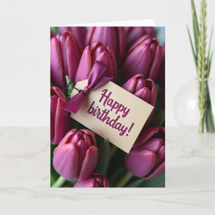 Carte Fleurs de Magenta Douces
