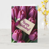 Carte Fleurs de Magenta Douces (Fleur jaune)