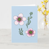 Carte Fleurs de Manuka (Fleur jaune)