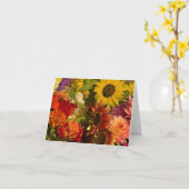Carte fleurs de marché (Fleur jaune)