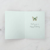 Carte Fleurs de marguerite à la menthe Anniversaire (Intérieur)