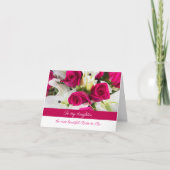 Carte Fleurs de Mariage Fille Mariée à Venir (Devant)