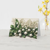 Carte Fleurs de muguet (Fleur jaune)