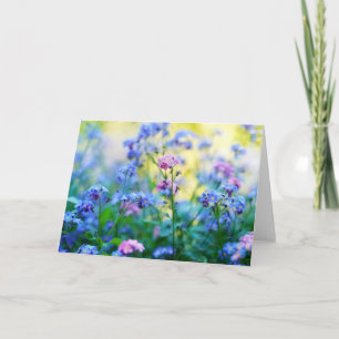 Carte Fleurs de ne m'oubliez pas