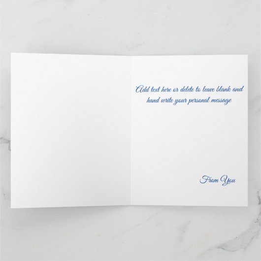 Carte Fleurs de neige du Loup arctique blanc (Intérieur)