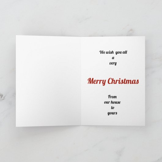 Carte Fleurs de Noël (Intérieur)