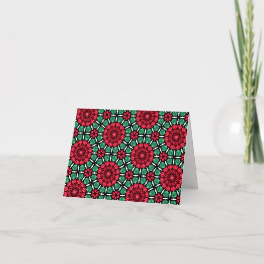 Carte Fleurs de Noël (Devant)