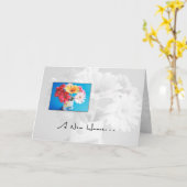 Carte Fleurs de nouvelle maison (Fleur jaune)