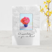 Carte Fleurs de nouvelle maison (Fleur jaune)