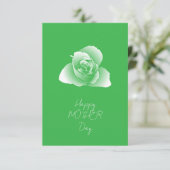 Carte Fleurs de nuances d'art blanc raffiné (Debout devant)