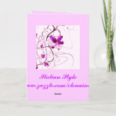 Carte Fleurs de Pâques (Dos)