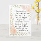 Carte Fleurs de pardon / Excuse  (Fleur jaune)