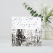 Carte Fleurs de Pervenche Boho Ajouter une photo de la f (Debout devant)