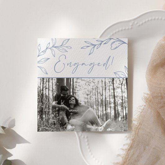 Carte Fleurs de Pervenche Boho Ajouter une photo de la f