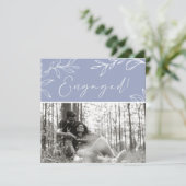 Carte Fleurs de Pervenche Boho Ajouter une photo Fête de (Debout devant)