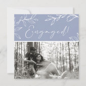 Carte Fleurs de Pervenche Boho Ajouter une photo Fête de (Devant)