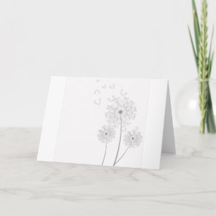 Carte Fleurs De Pissenlit Fleurissent Paix Amour Destiné