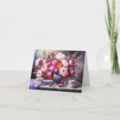 Carte Fleurs de pivoines, Fête des mères du Bouquet orie (Devant)