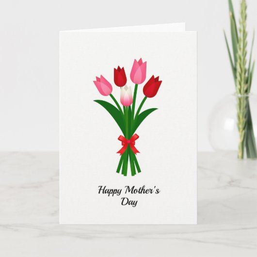 Carte Fleurs de Printemps Blanc (Devant)