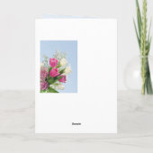 Carte Fleurs de printemps de la Journée internationale d (Dos)