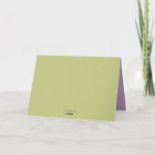 Carte Fleurs de printemps et étang Pensées pour vous (Dos)