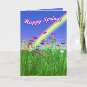 Carte Fleurs de printemps joyeuses (Devant)