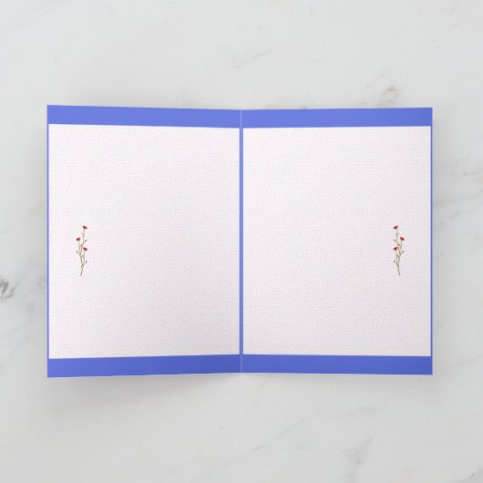 Carte Fleurs de printemps joyeuses (Intérieur)