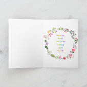 Carte Fleurs de printemps Merci (Intérieur)