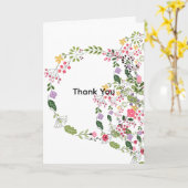 Carte Fleurs de printemps Merci (Fleur jaune)