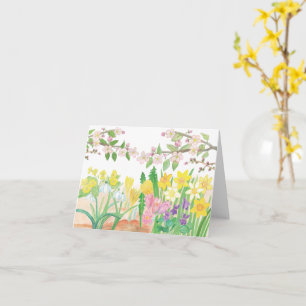 Carte Fleurs de printemps qui rayonnent Joy Anniversaire