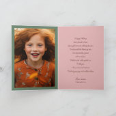 Carte Fleurs de printemps Whimsical Pop Tree Chic Annive (Intérieur)