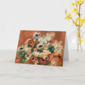 Carte Fleurs de Renoir Impressionist Art Peinture (Fleur jaune)