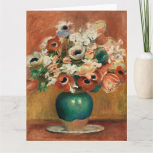 Carte Fleurs de Renoir Impressionist Art Peinture