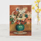 Carte Fleurs de Renoir Peinture Impressionniste d'Art (Fleur jaune)