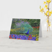 Carte Fleurs de ressort de paon 2 (Fleur jaune)