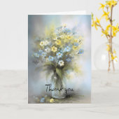 Carte Fleurs de rêve en Merci de vase (Fleur jaune)