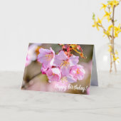 Carte Fleurs De Sakura Charmant Et Cool Au Printemps (Fleur jaune)