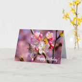 Carte Fleurs De Sakura Frais Dans Le Jardin Au Printemps (Fleur jaune)