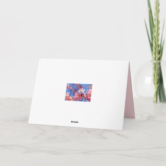 Carte Fleurs De Sakura Rose Délicieuses Au Printemps (Dos)
